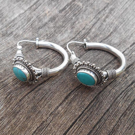 Pendientes vintage de turquesa