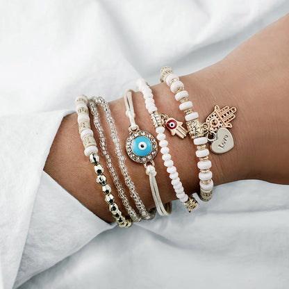 Paquete de pulseras de Hamsa 