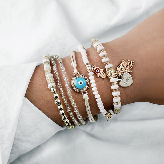 Paquete de pulseras de Hamsa 