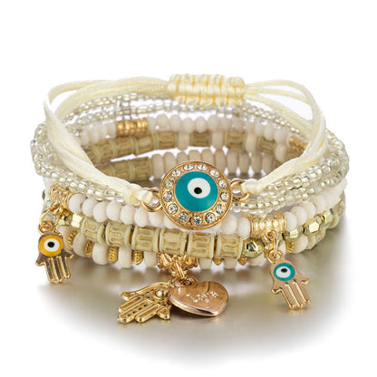 Paquete de pulseras de Hamsa 